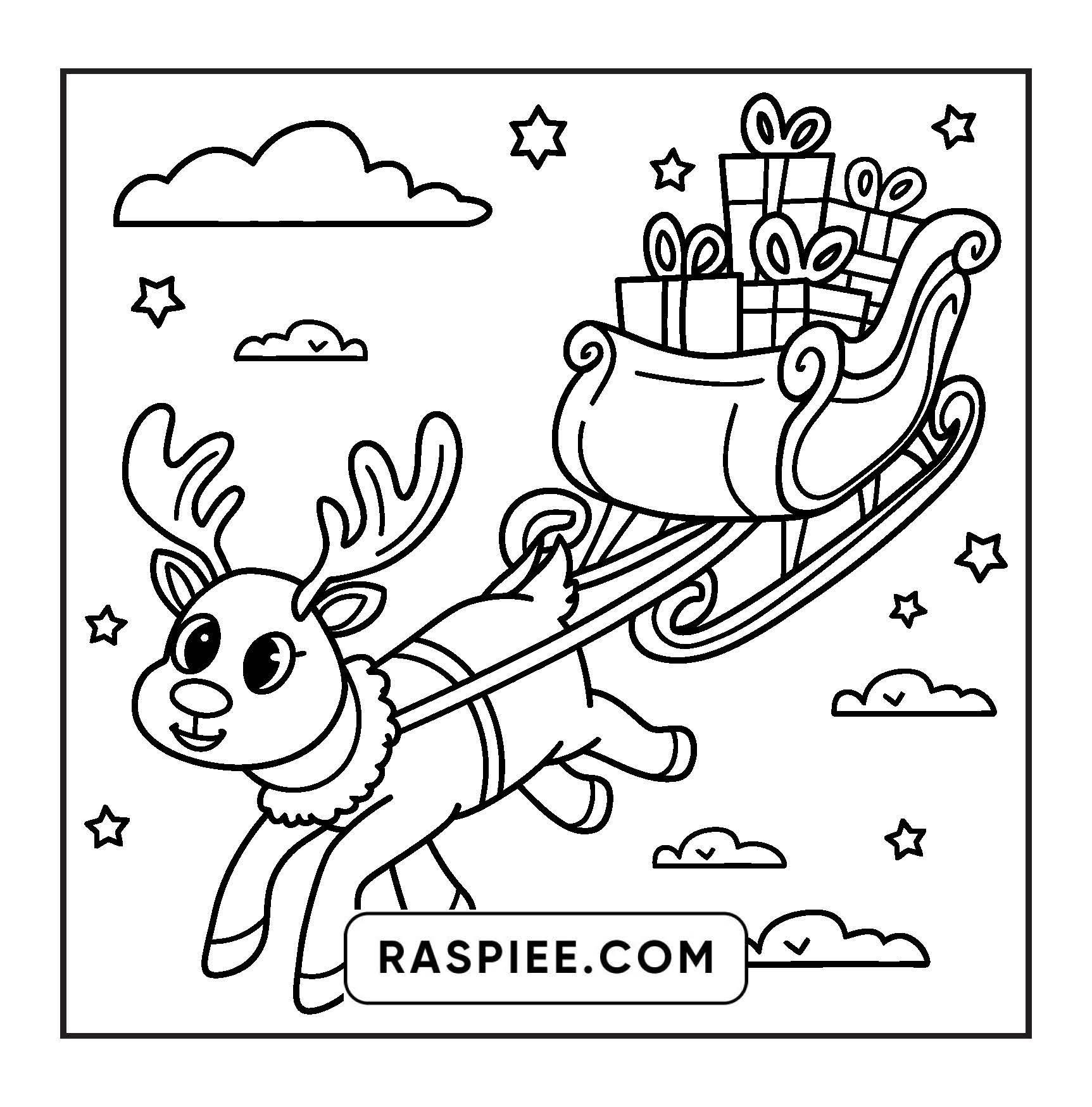 120 Bold and Easy Christmas Coloring Pages Printable PDF Instant Download