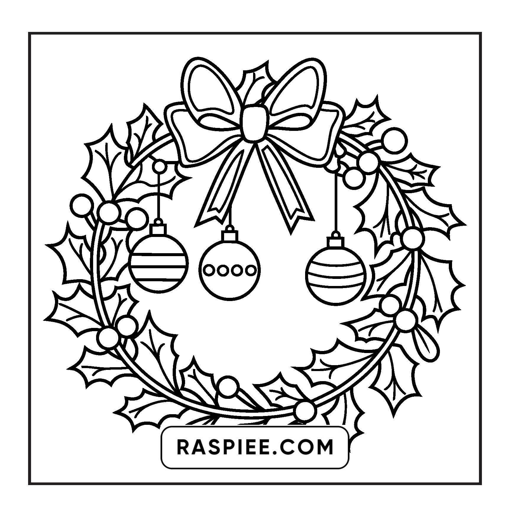 120 Bold and Easy Christmas Coloring Pages Printable PDF Instant Download
