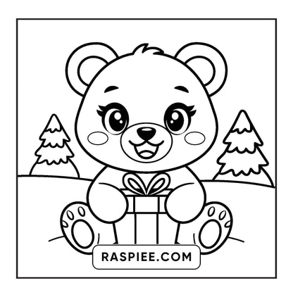 120 Bold and Easy Christmas Coloring Pages Printable PDF Instant Download