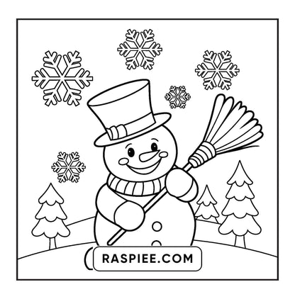 120 Bold and Easy Christmas Coloring Pages Printable PDF Instant Download