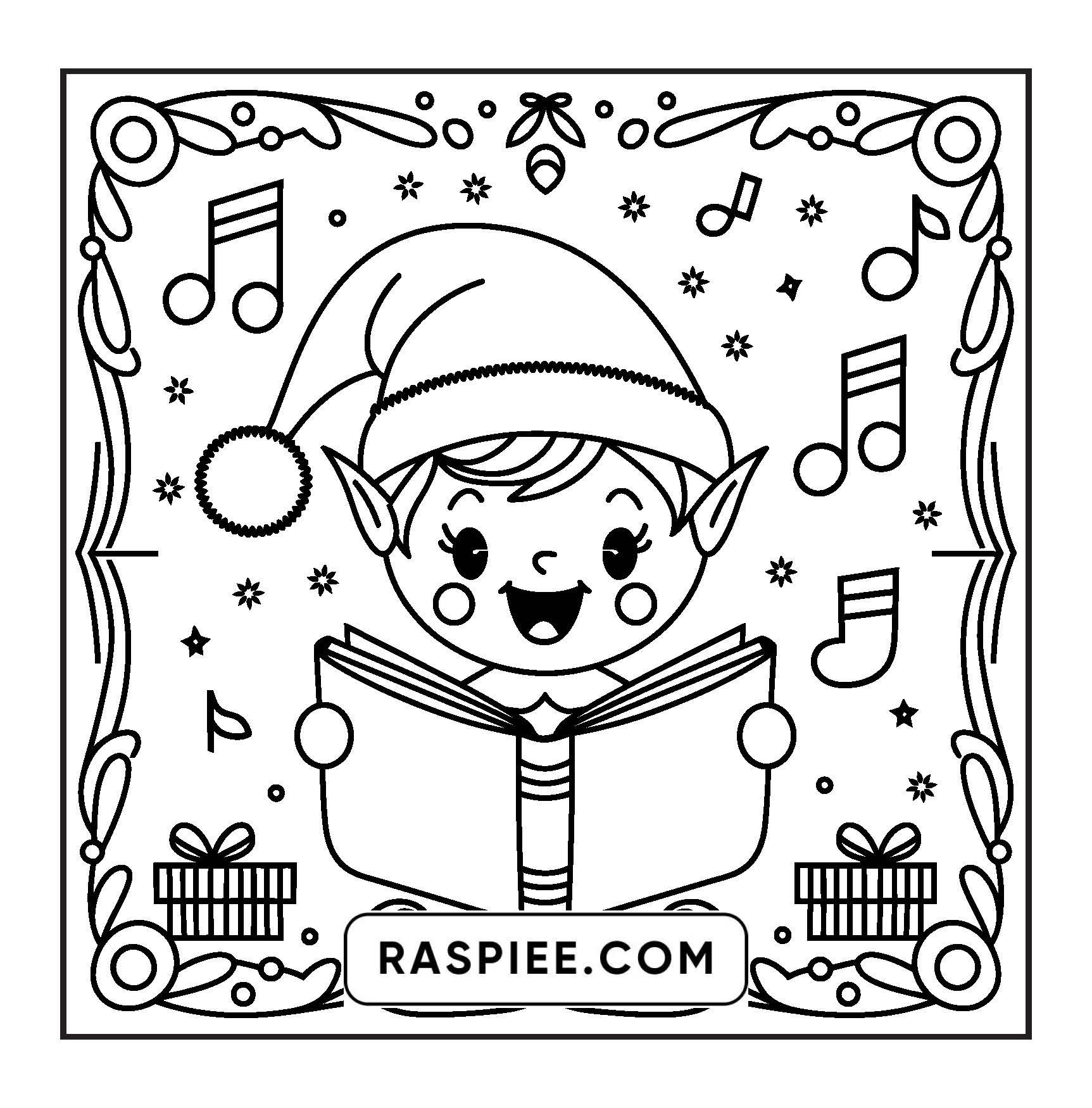 120 Bold and Easy Christmas Coloring Pages Printable PDF Instant Download
