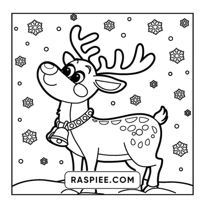 120 Bold and Easy Christmas Coloring Pages Printable PDF Instant Download