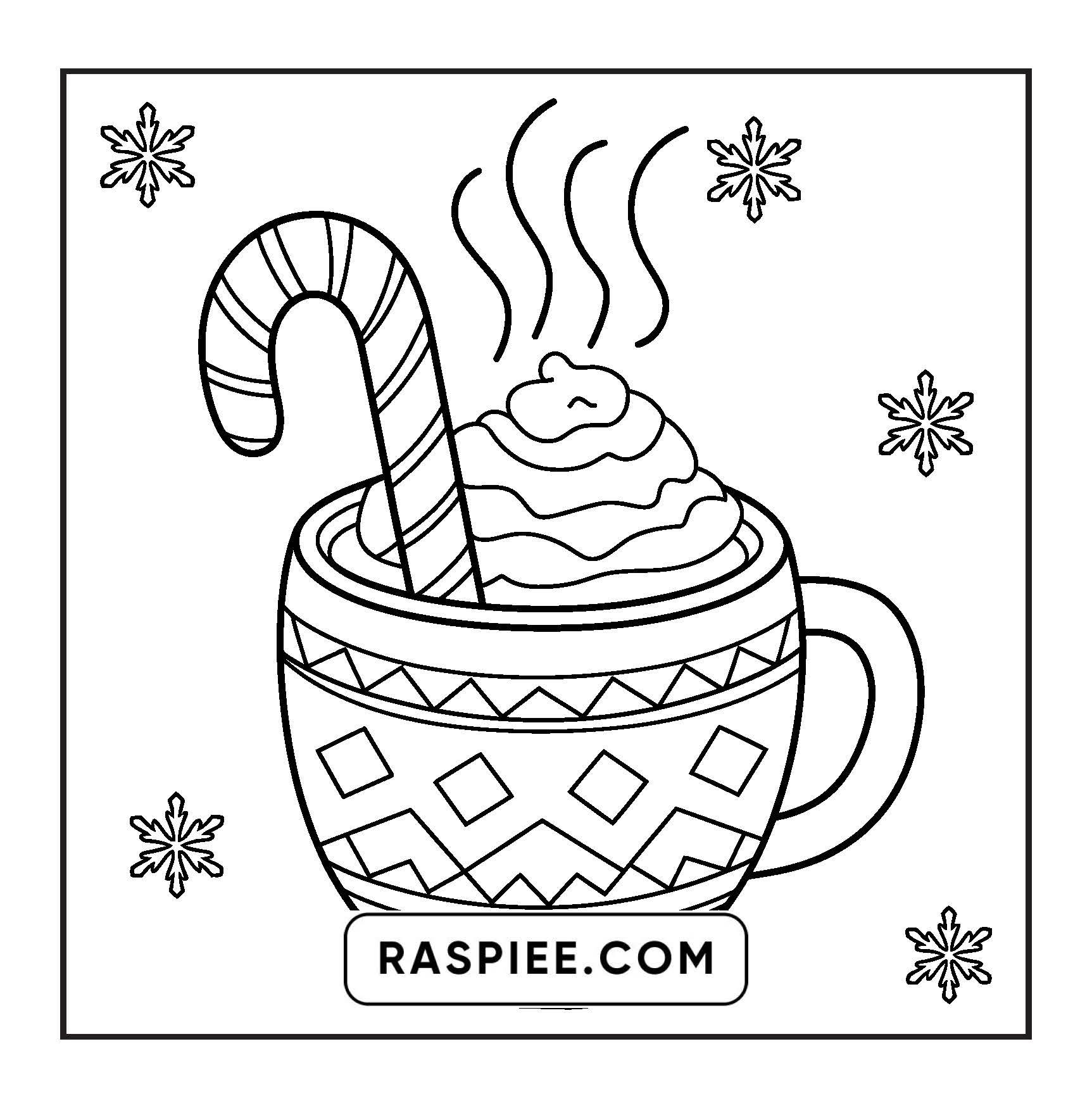 120 Bold and Easy Christmas Coloring Pages Printable PDF Instant Download
