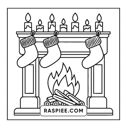 120 Bold and Easy Christmas Coloring Pages Printable PDF Instant Download