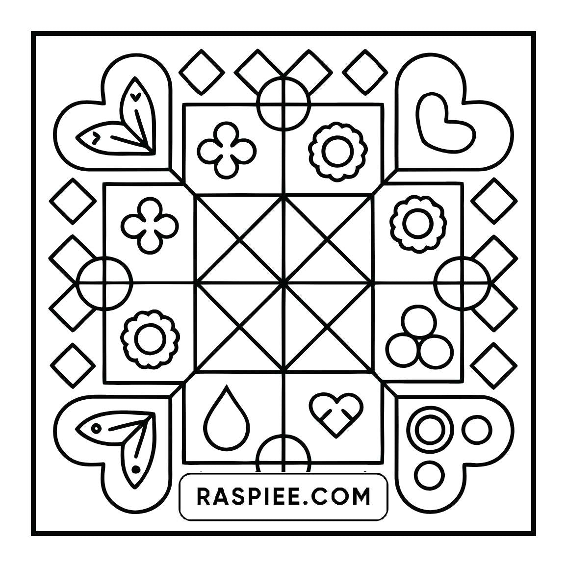 120 Bold and Easy Comfy Patterns Coloring Pages