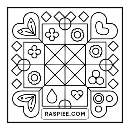 120 Bold and Easy Comfy Patterns Coloring Pages