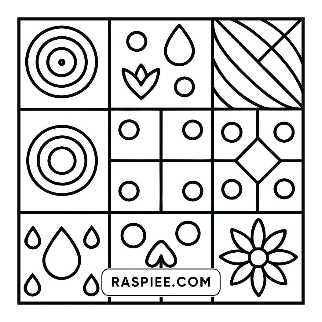 120 Bold and Easy Comfy Patterns Coloring Pages