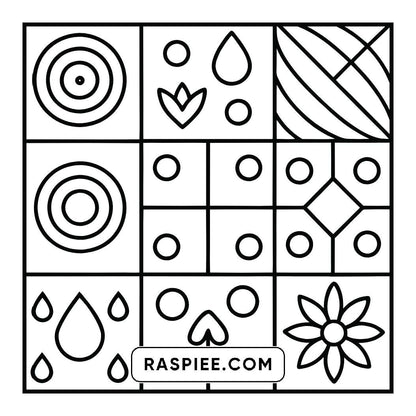 120 Bold and Easy Comfy Patterns Coloring Pages