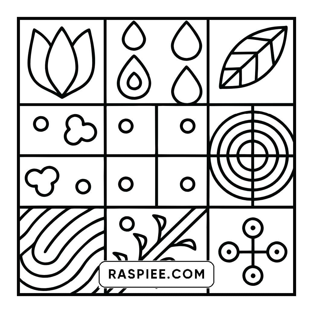 120 Bold and Easy Comfy Patterns Coloring Pages