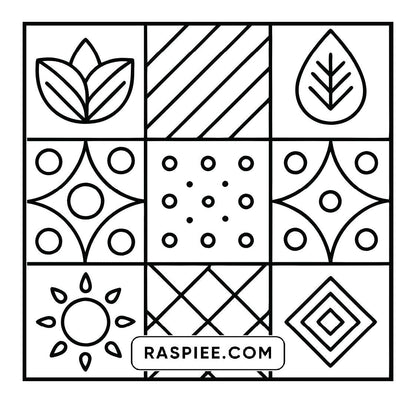 120 Bold and Easy Comfy Patterns Coloring Pages
