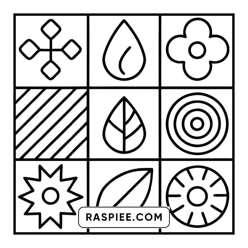 120 Bold and Easy Comfy Patterns Coloring Pages