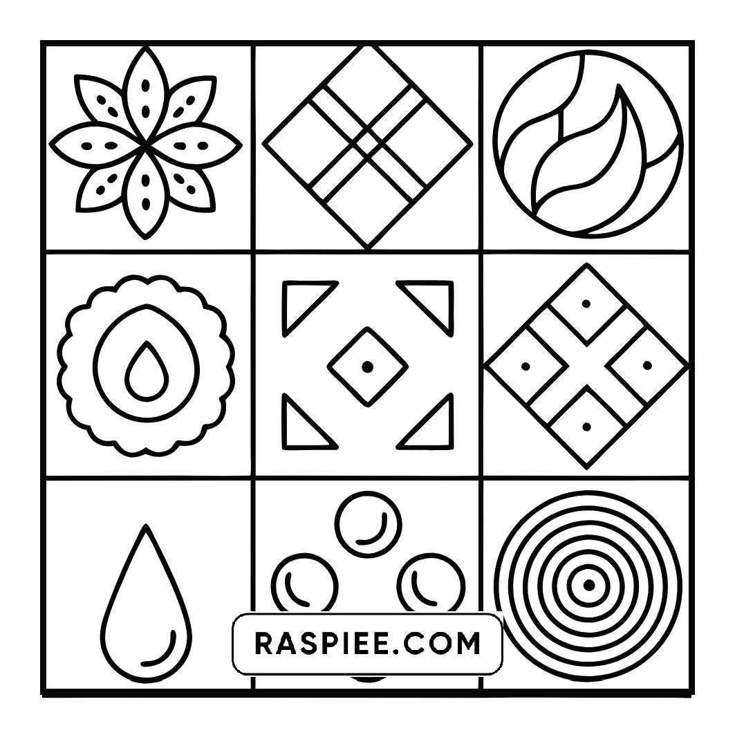 120 Bold and Easy Comfy Patterns Coloring Pages