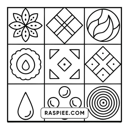 120 Bold and Easy Comfy Patterns Coloring Pages