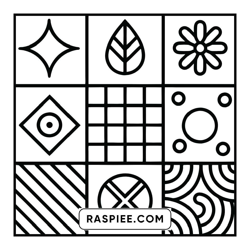 120 Bold and Easy Comfy Patterns Coloring Pages
