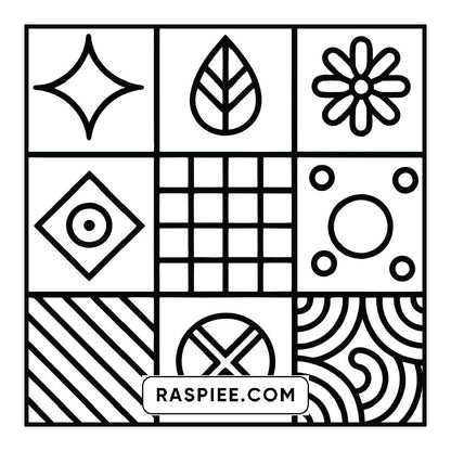 120 Bold and Easy Comfy Patterns Coloring Pages