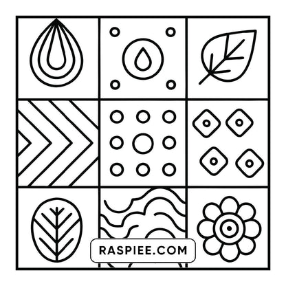 120 Bold and Easy Comfy Patterns Coloring Pages