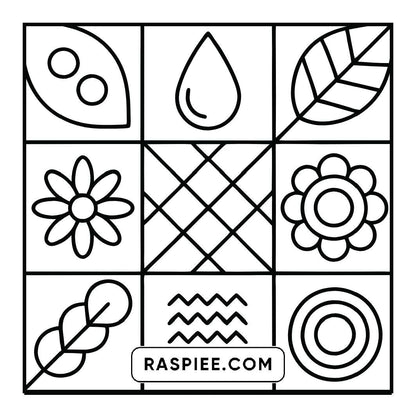 120 Bold and Easy Comfy Patterns Coloring Pages