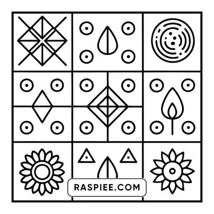 120 Bold and Easy Comfy Patterns Coloring Pages