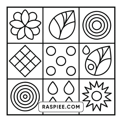 120 Bold and Easy Comfy Patterns Coloring Pages