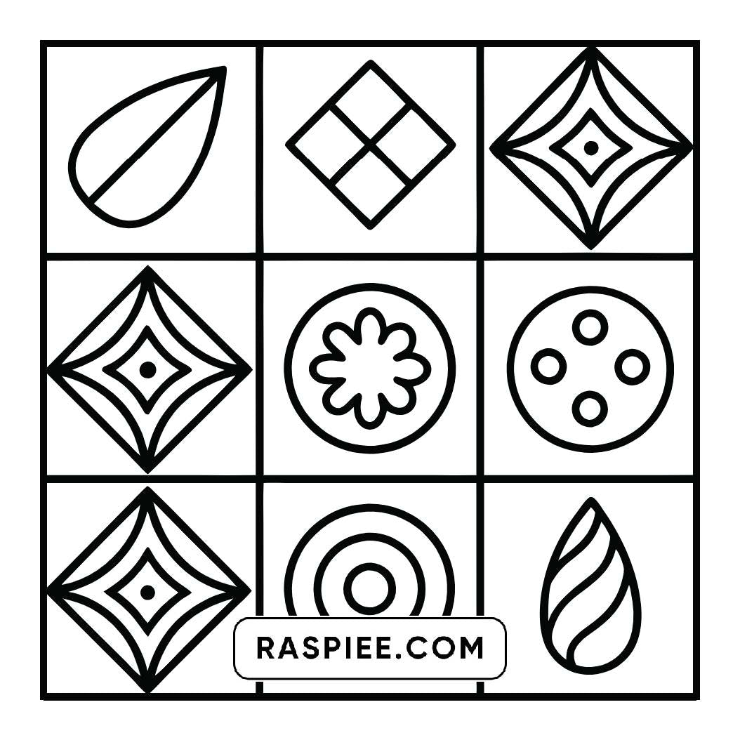 120 Bold and Easy Comfy Patterns Coloring Pages