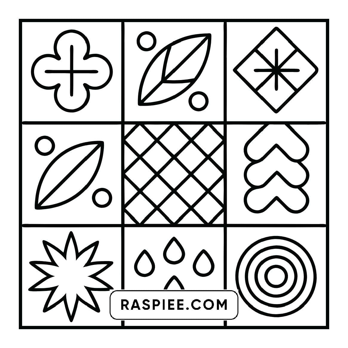 120 Bold and Easy Comfy Patterns Coloring Pages