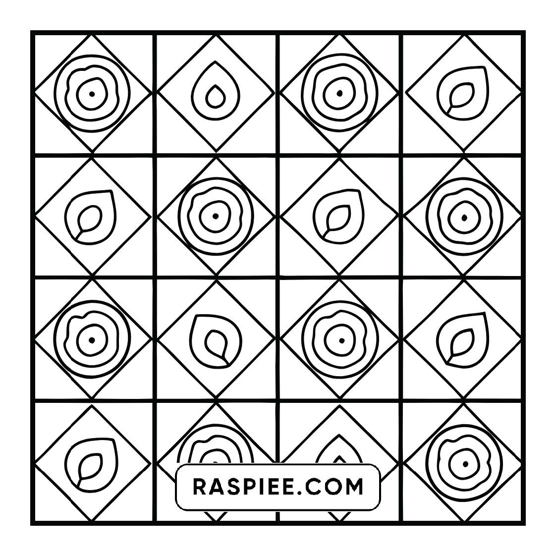 120 Bold and Easy Comfy Patterns Coloring Pages