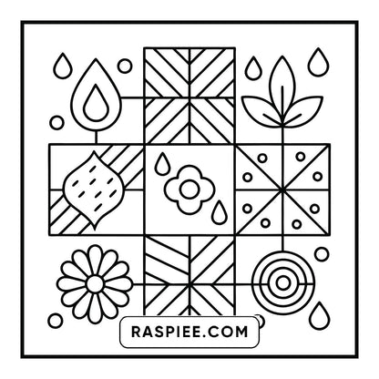 120 Bold and Easy Comfy Patterns Coloring Pages