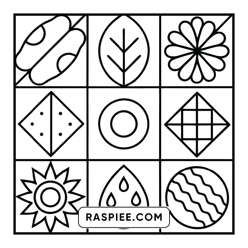 120 Bold and Easy Comfy Patterns Coloring Pages