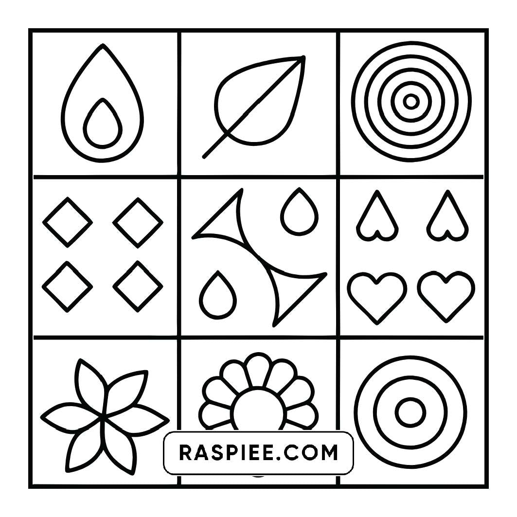120 Bold and Easy Comfy Patterns Coloring Pages