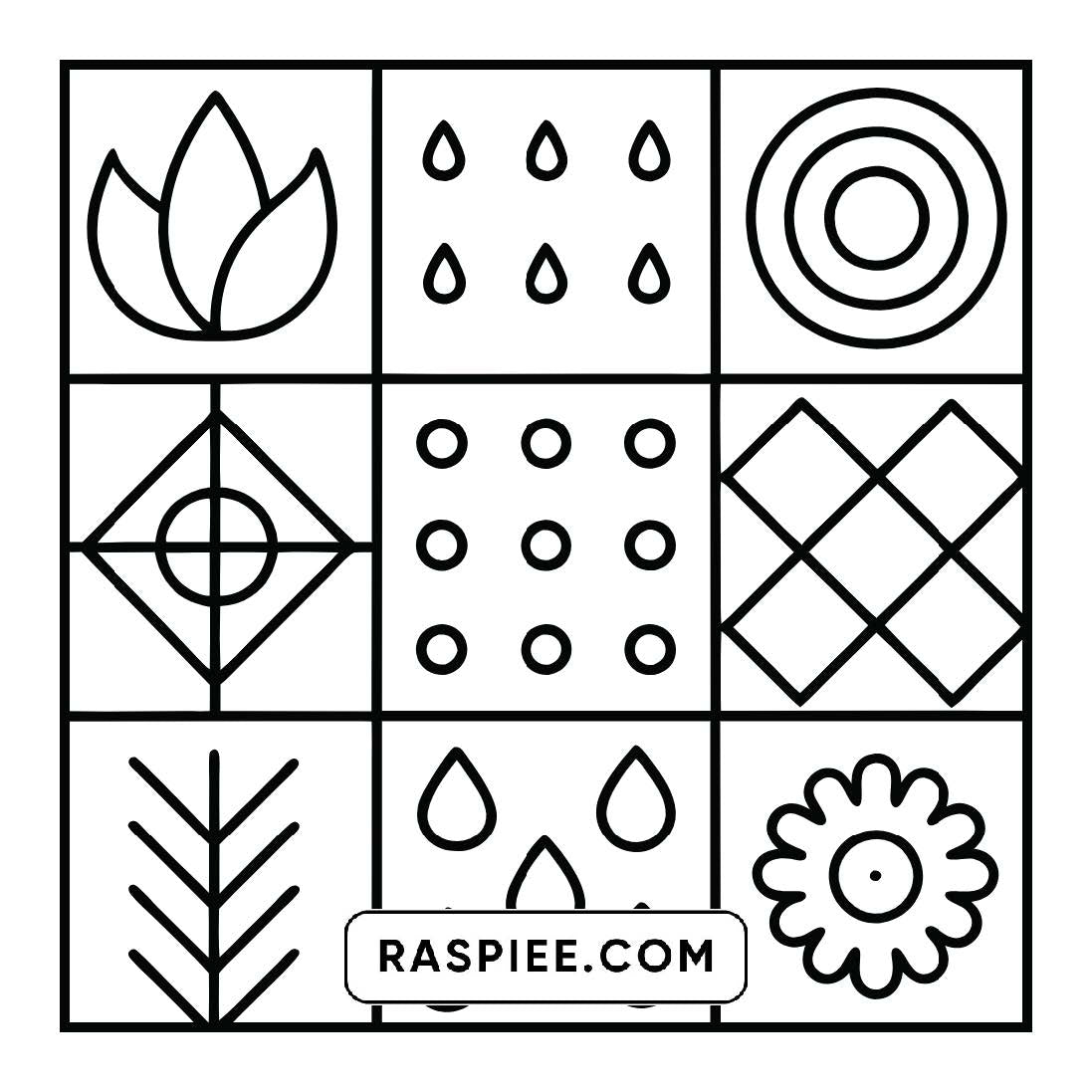 120 Bold and Easy Comfy Patterns Coloring Pages