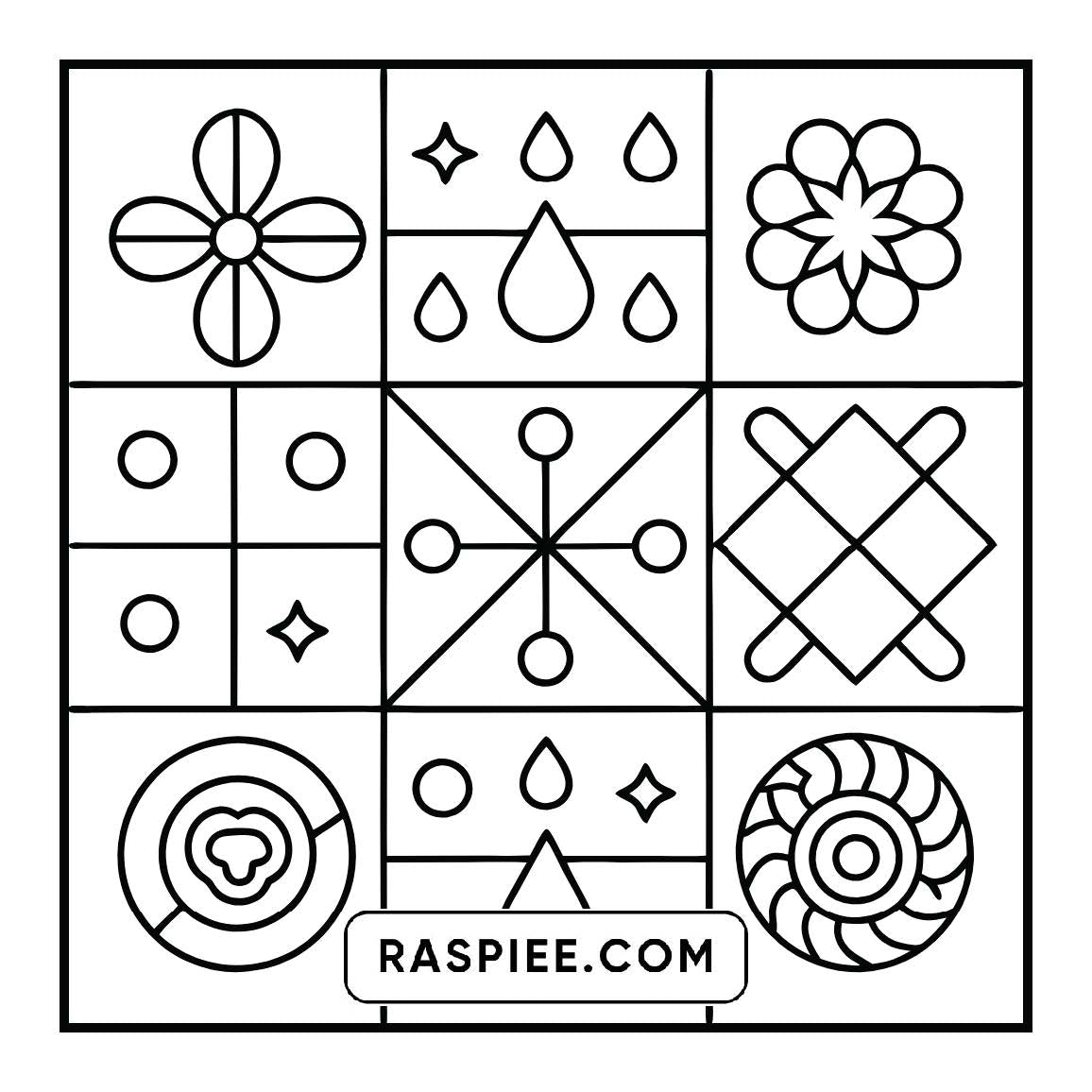 120 Bold and Easy Comfy Patterns Coloring Pages