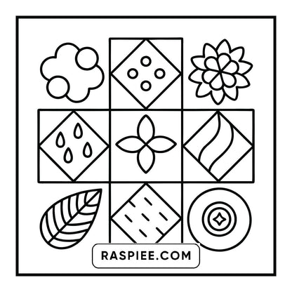 120 Bold and Easy Comfy Patterns Coloring Pages