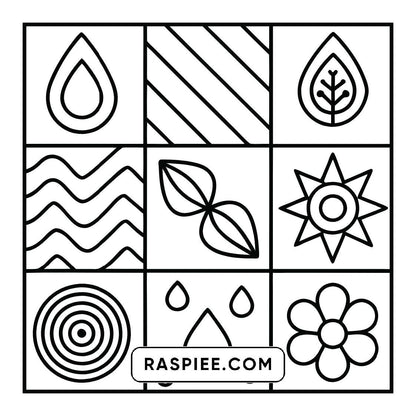 120 Bold and Easy Comfy Patterns Coloring Pages