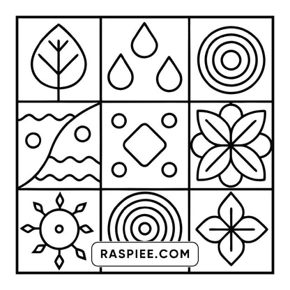 120 Bold and Easy Comfy Patterns Coloring Pages