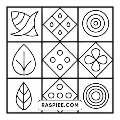 120 Bold and Easy Comfy Patterns Coloring Pages