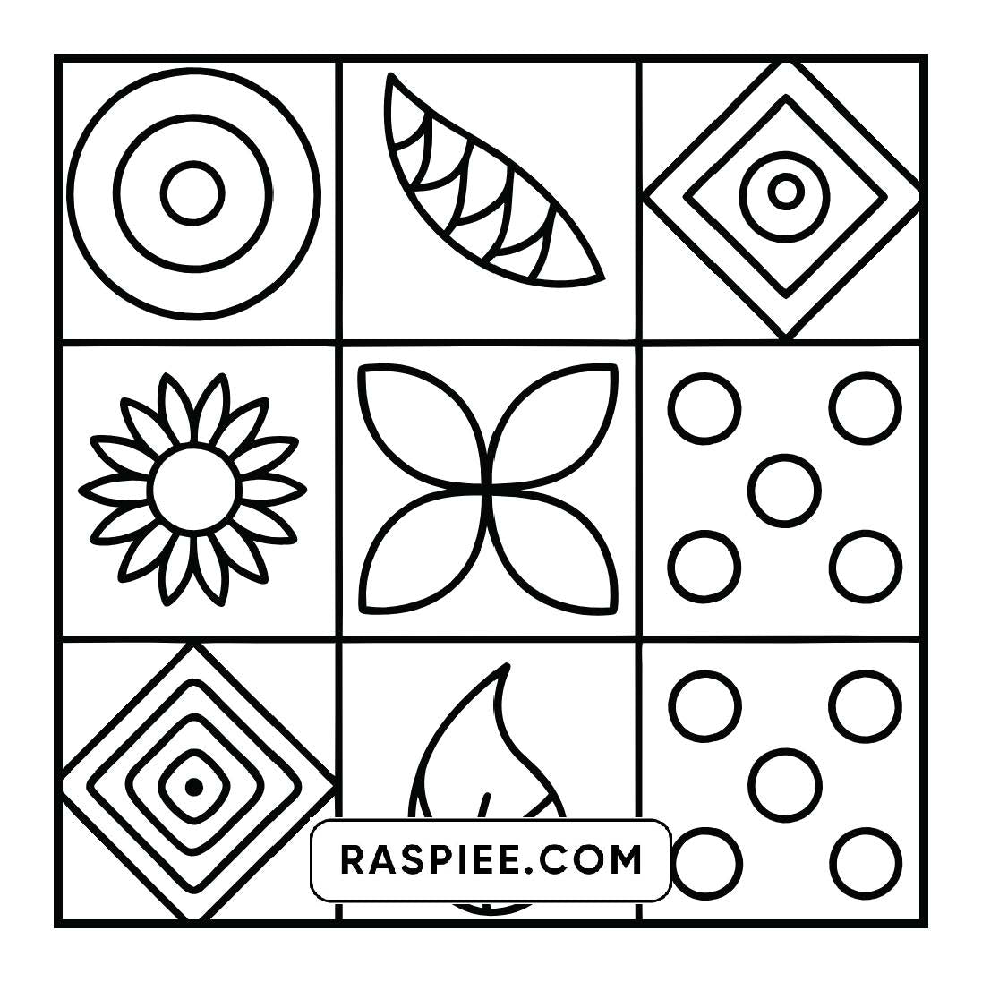 120 Bold and Easy Comfy Patterns Coloring Pages