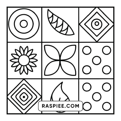 120 Bold and Easy Comfy Patterns Coloring Pages