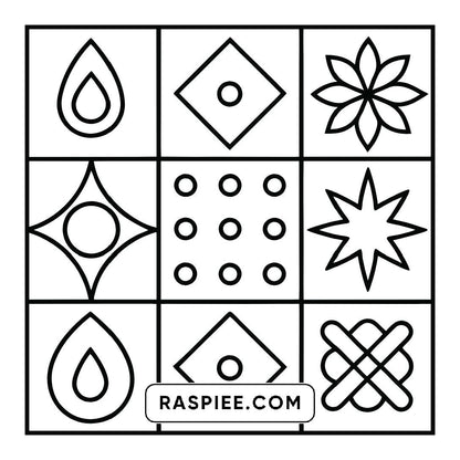 120 Bold and Easy Comfy Patterns Coloring Pages
