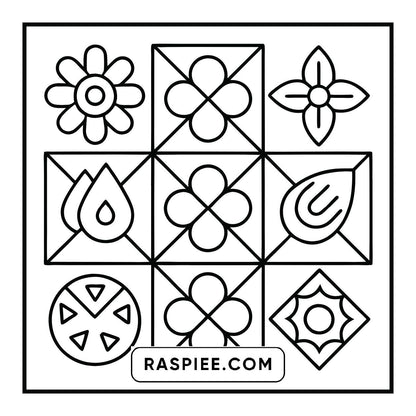 120 Bold and Easy Comfy Patterns Coloring Pages