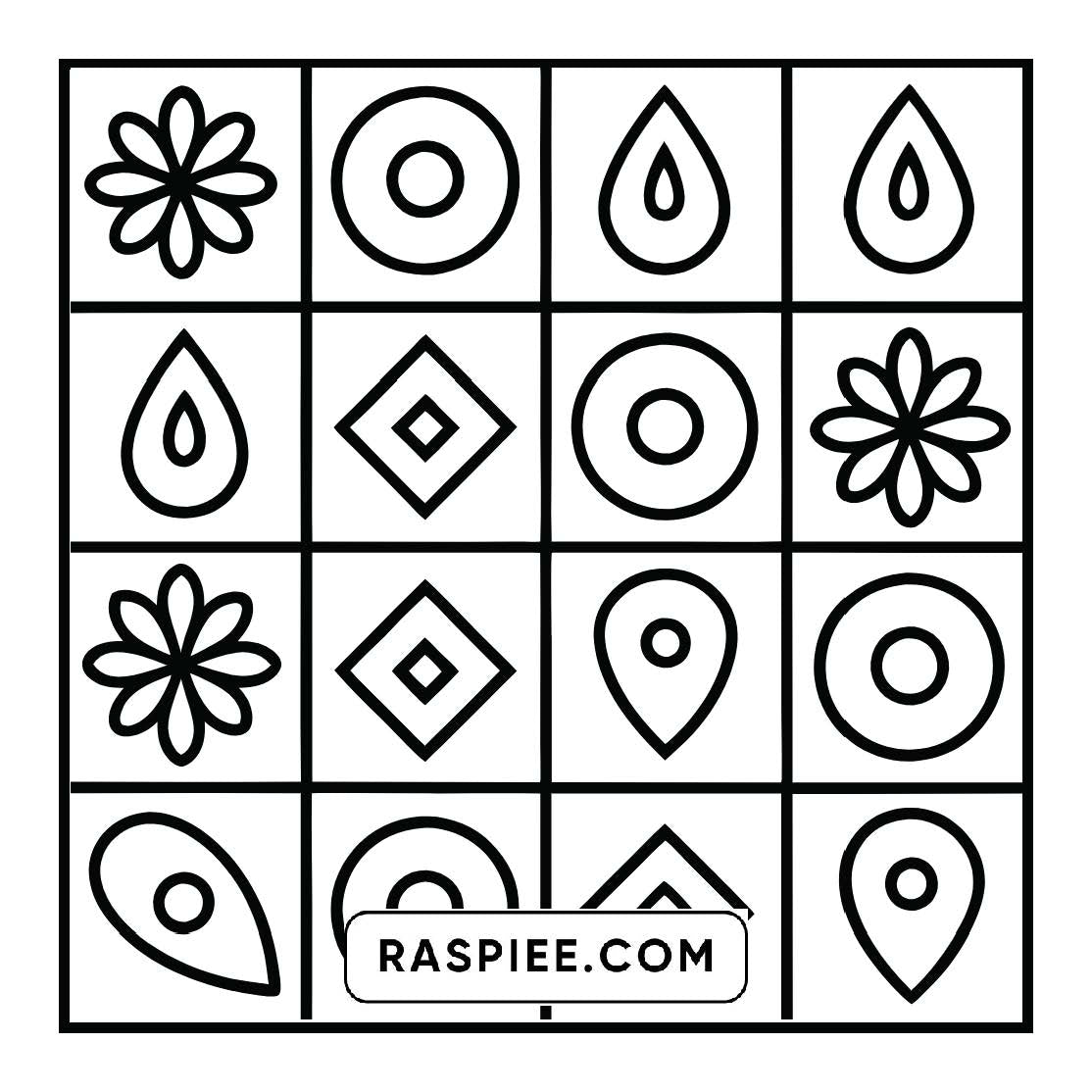 120 Bold and Easy Comfy Patterns Coloring Pages