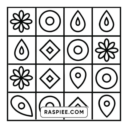 120 Bold and Easy Comfy Patterns Coloring Pages