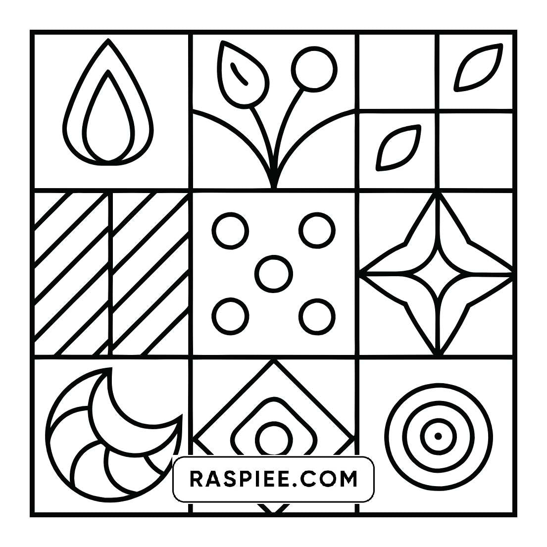 120 Bold and Easy Comfy Patterns Coloring Pages