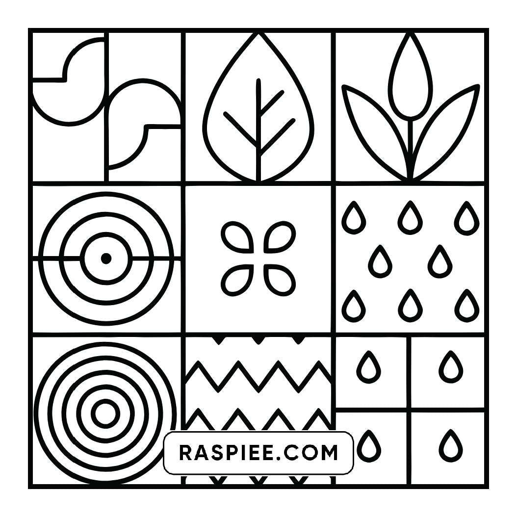 120 Bold and Easy Comfy Patterns Coloring Pages