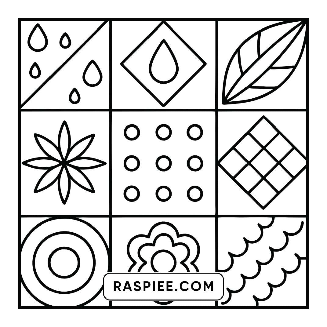 120 Bold and Easy Comfy Patterns Coloring Pages