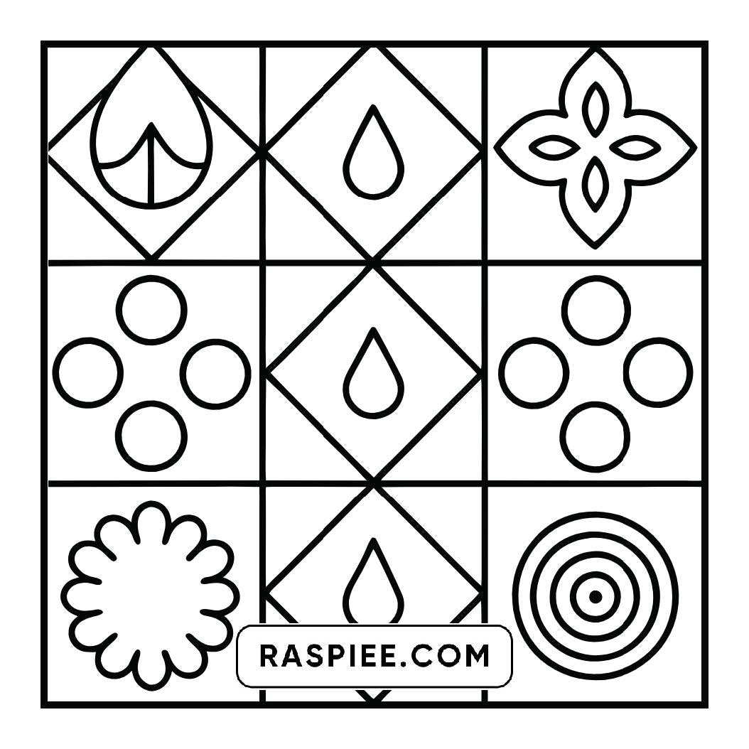 120 Bold and Easy Comfy Patterns Coloring Pages