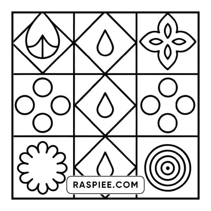 120 Bold and Easy Comfy Patterns Coloring Pages
