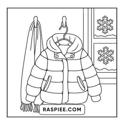 126 Bold and Easy Cozy Winter Coloring Pages