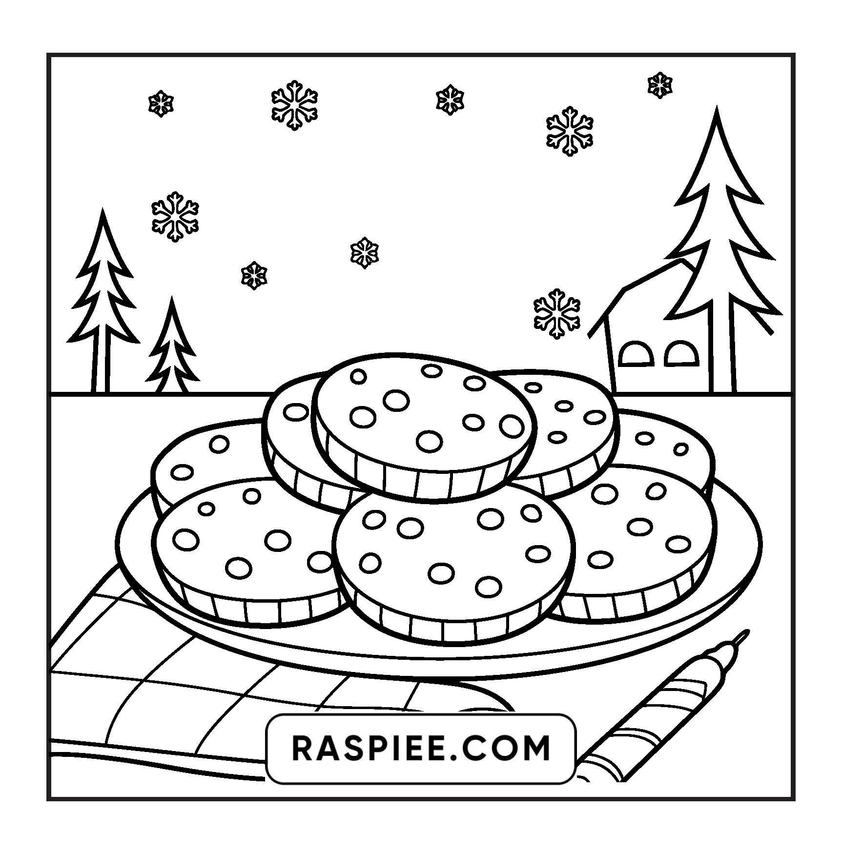 126 Bold and Easy Cozy Winter Coloring Pages