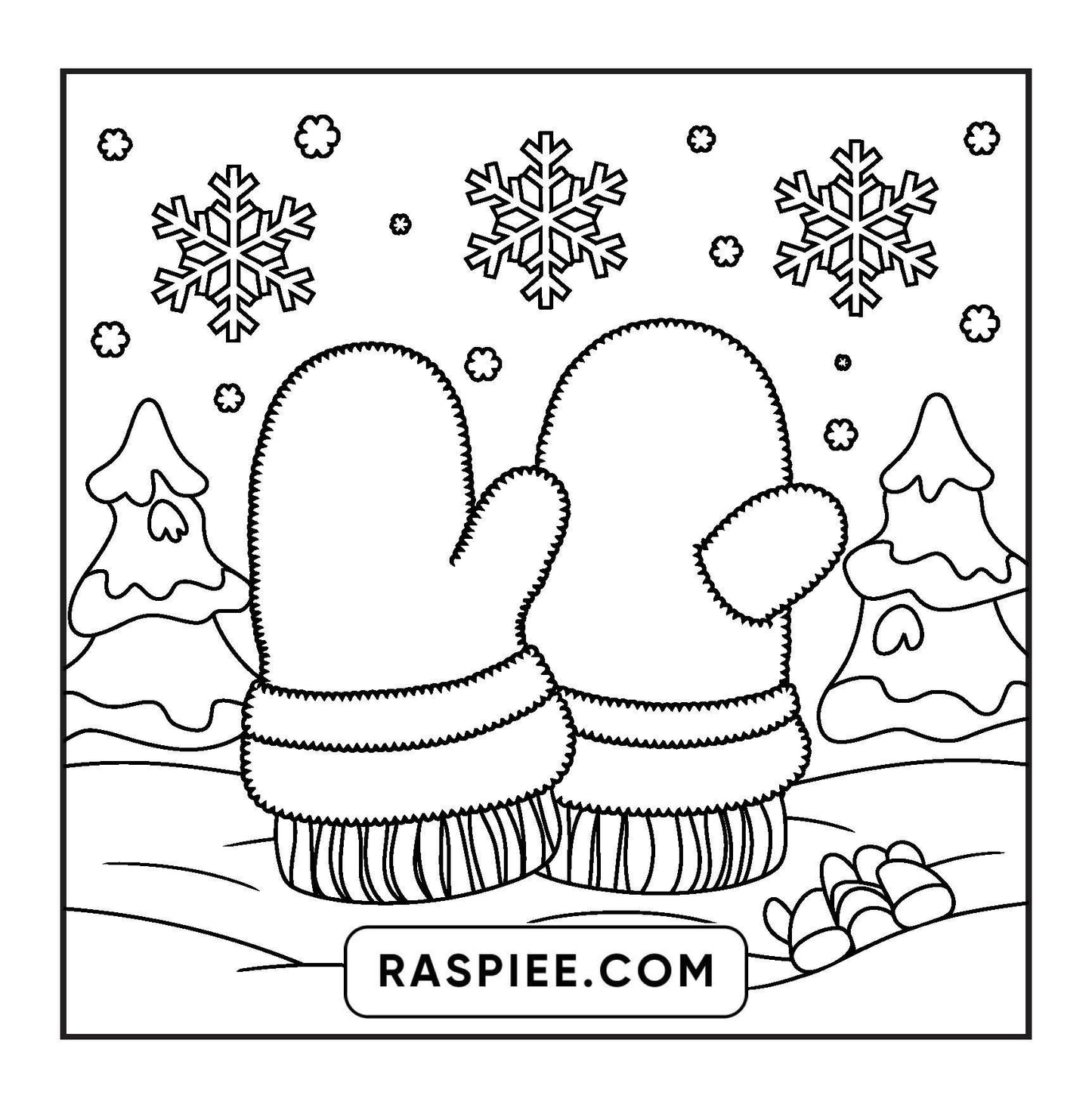 126 Bold and Easy Cozy Winter Coloring Pages