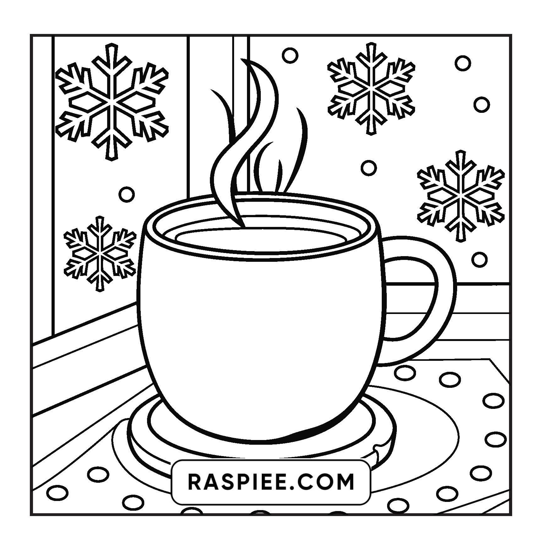 126 Bold and Easy Cozy Winter Coloring Pages